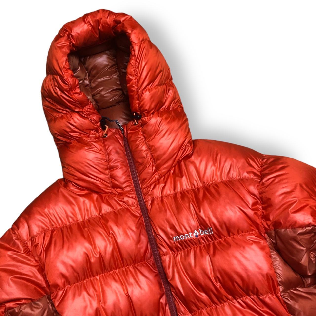 Orange two tone montbell puffer