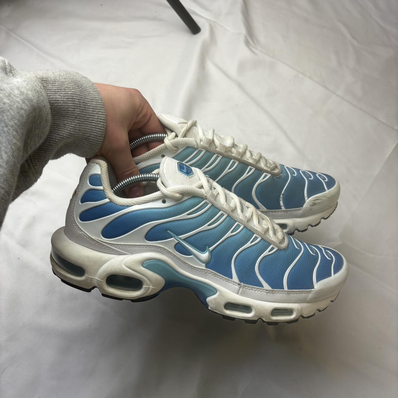 Blue and white Air max plus tn