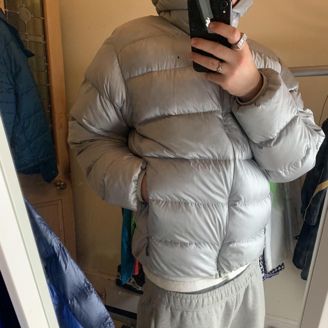 Light grey montbell down puffer