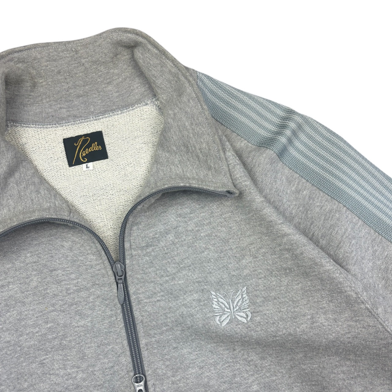 Needles Grey Cotton Track Jacket