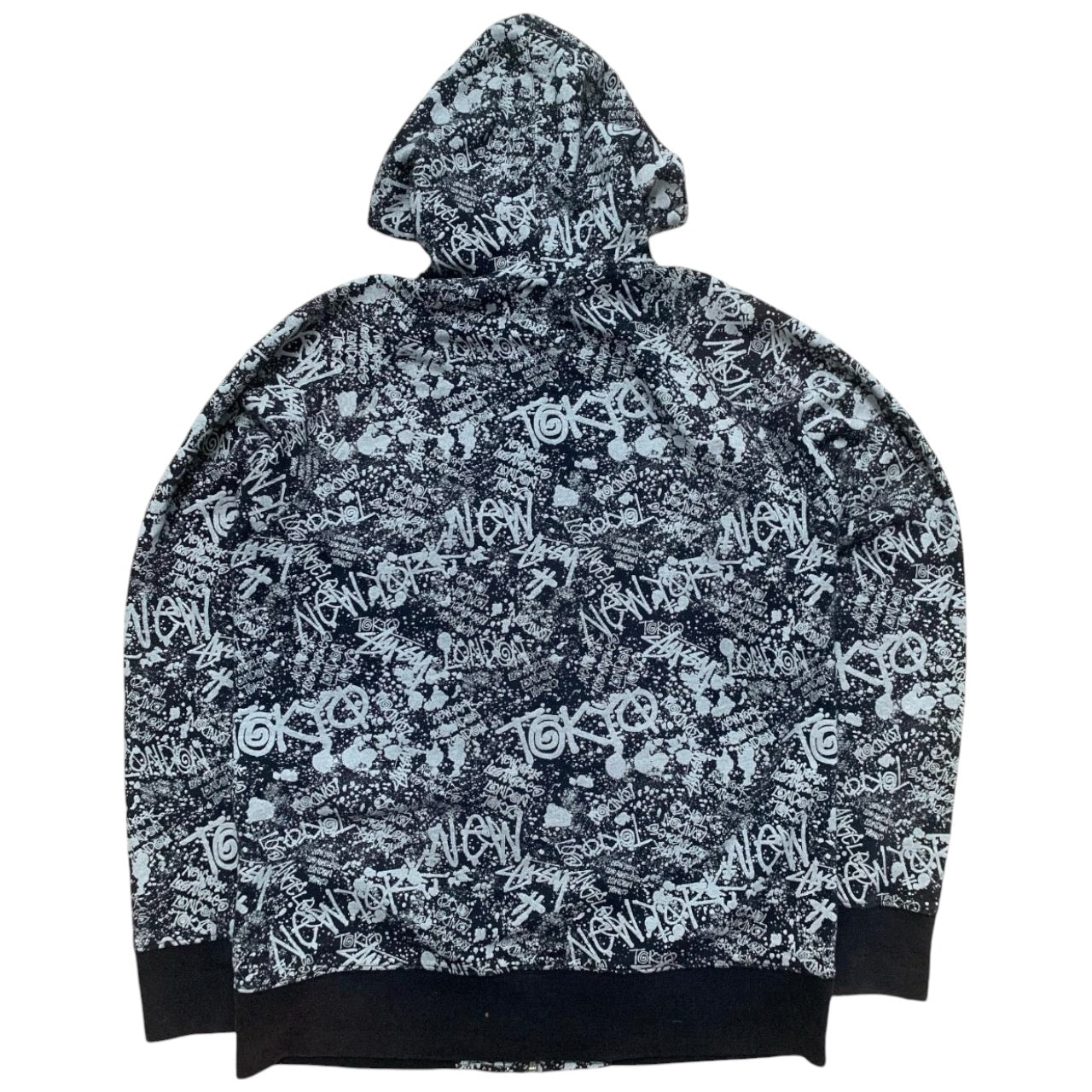 Vintage Stussy ‘Graffiti’ Hoodie (L)