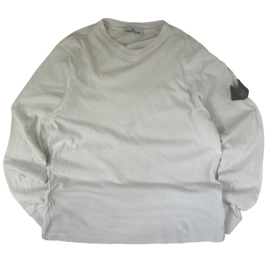 White Stone Island Long Sleeve T-Shirt