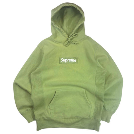 Light Green Supreme Box Logo Hoodie