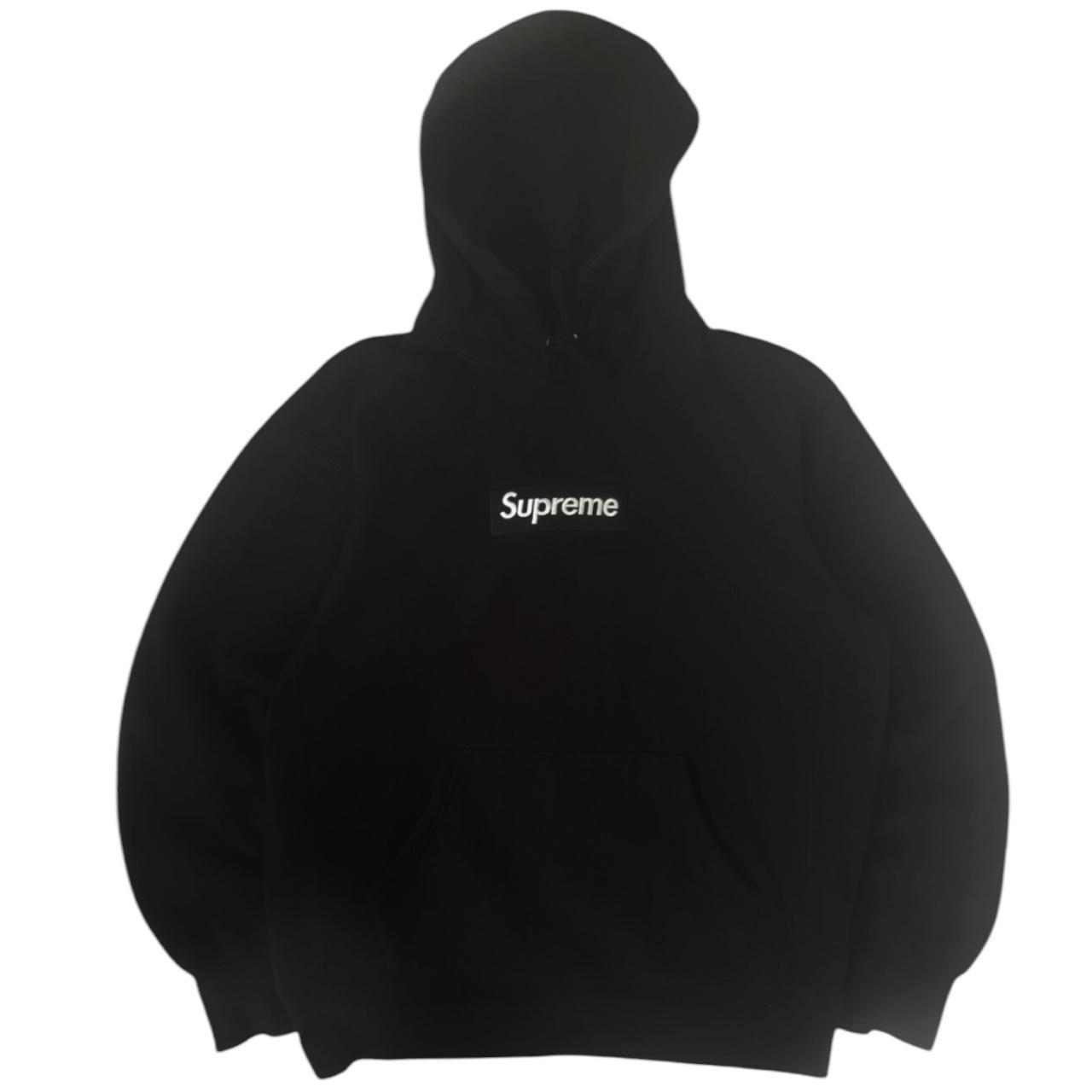 Black Supreme Box Logo Hoodie (2021)