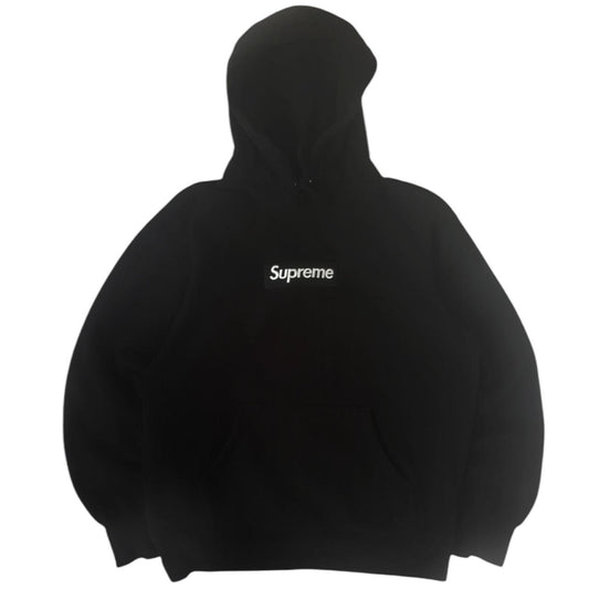 Black Supreme Box Logo Hoodie (2021)