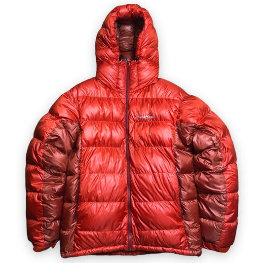 Orange two tone montbell puffer