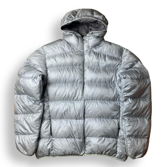 Light grey montbell down puffer