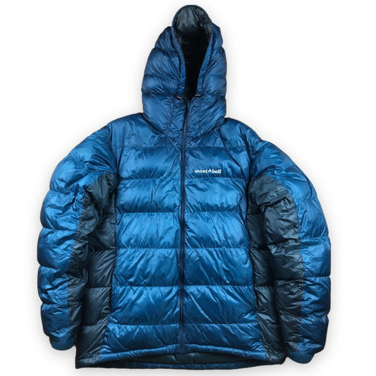 Blue two tone montbell puffer