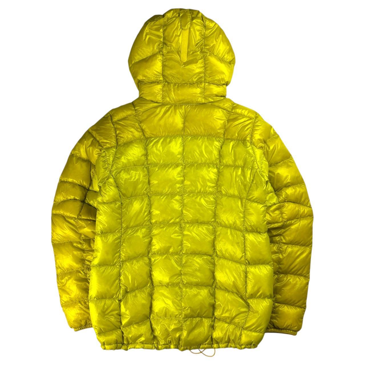 Yellow Square Stitch Montbell Puffer