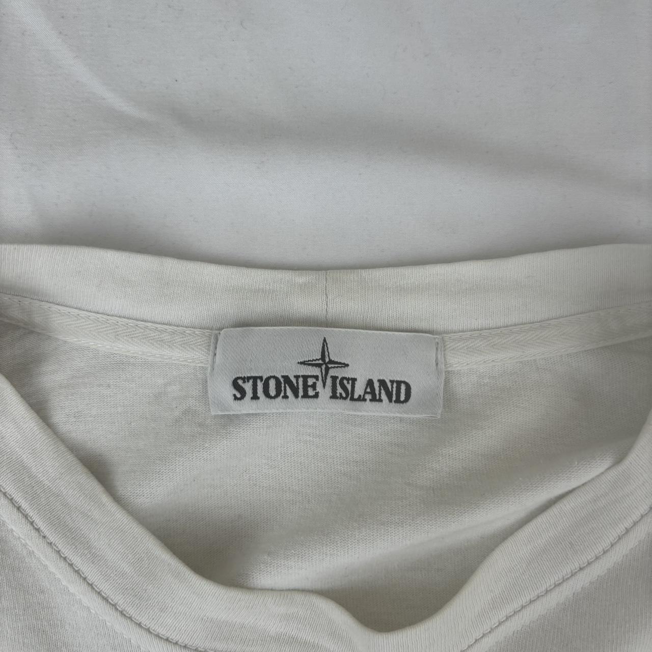 White Stone Island Long Sleeve T-Shirt