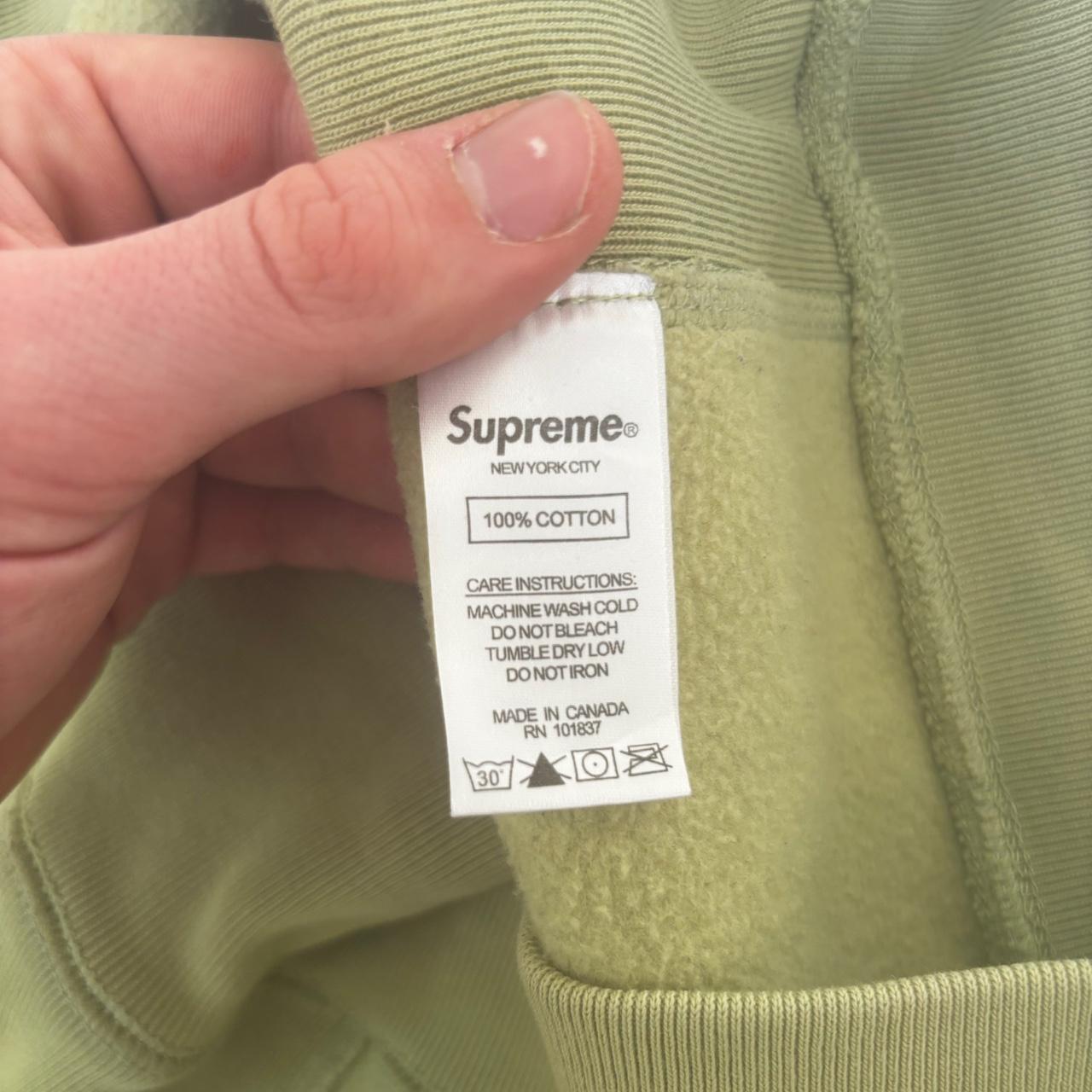 Light Green Supreme Box Logo Hoodie
