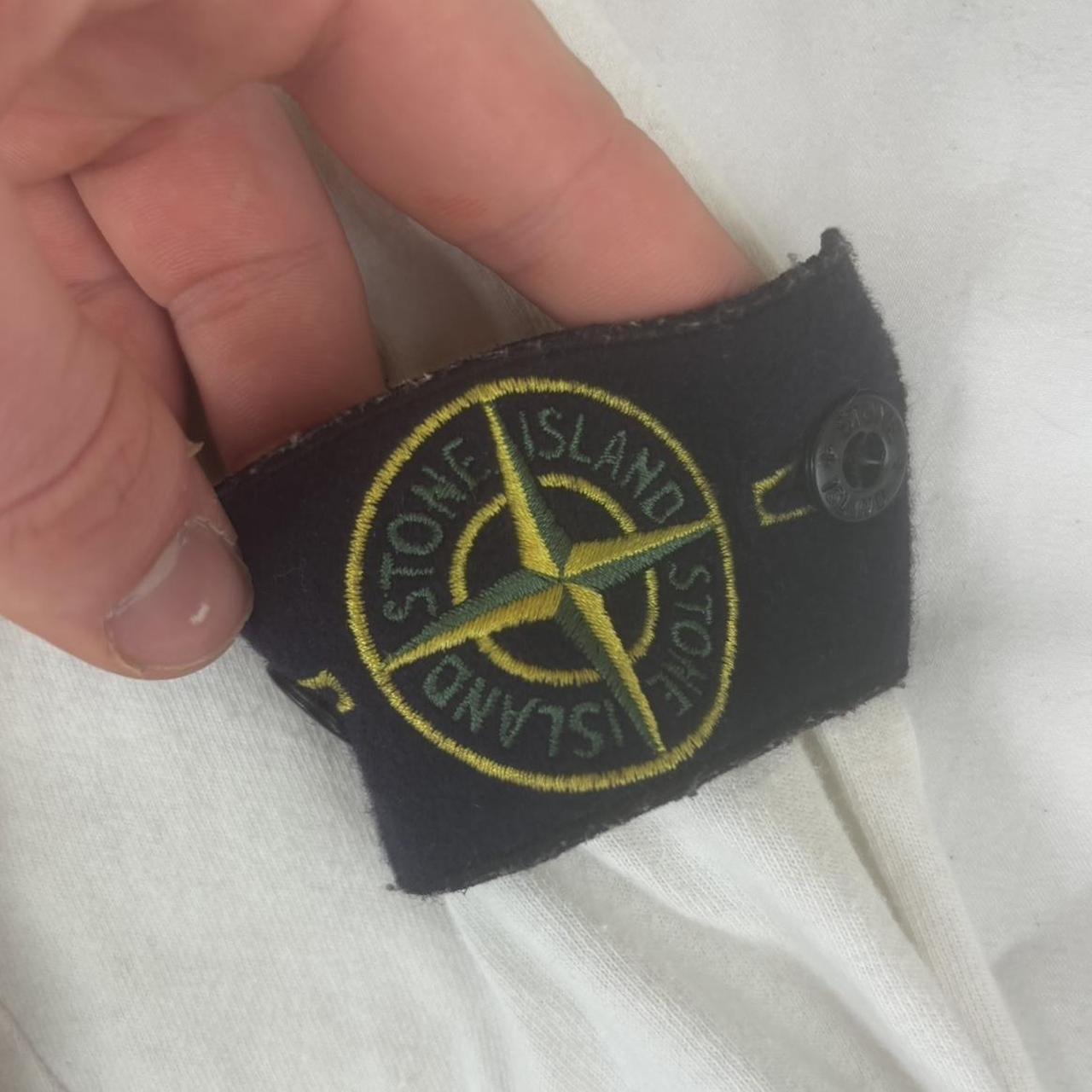 White Stone Island Long Sleeve T-Shirt